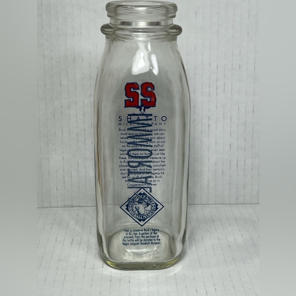 Shatto Immortal Milk Bottle Buck O’Neil Kansas City Monarchs MLB Hall of Fame - Picture 11 of 12